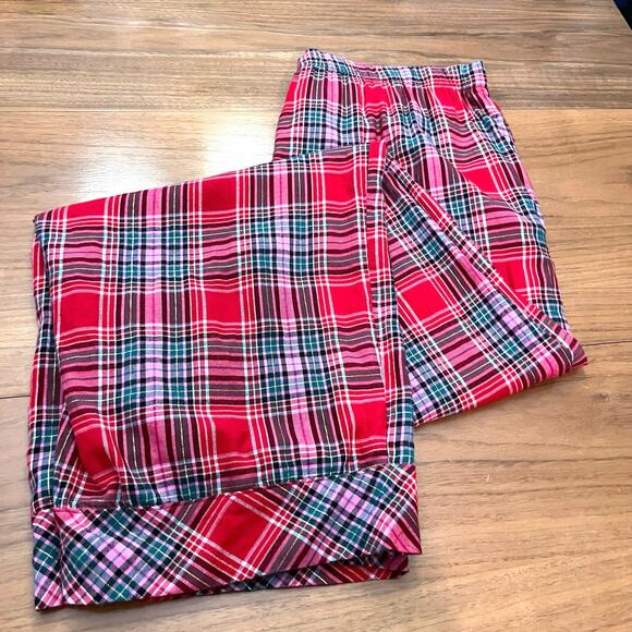 Victoria Secret Pajama Set XL Plaid Cotton Blend New NWT Long Sleeve Top Pants - Picture 16 of 16